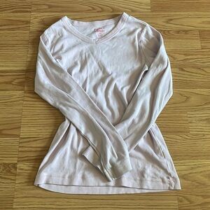 Girls light pinkish purple large long sleeve tee